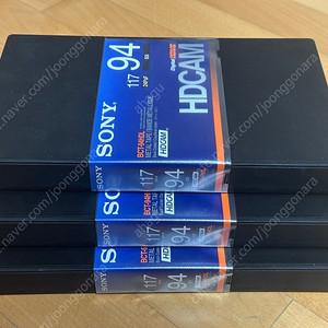 방송용 Sony HDCAM Tape (94분) 새테잎 3개_ 일괄 10만원에 판매합니다.