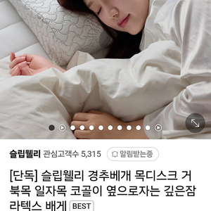 슬립웰리베개 M 미들 사이즈 + 추가커버