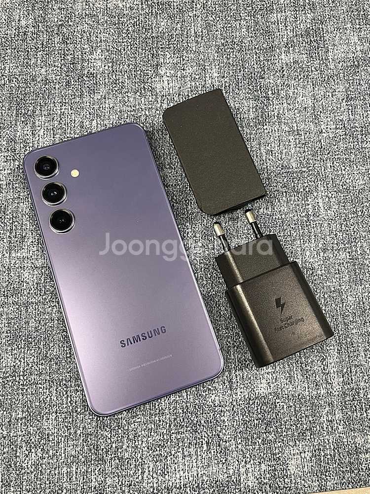 (대용량새상품급) 갤럭시S24 512G 퍼플 외관 하자...--0