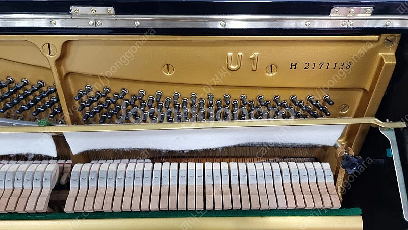 야마하피아노 U-1 블랙유광 made in japan--9
