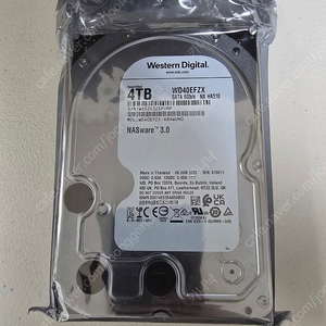 [미개봉] 웨스턴 디지털 WD RED PLUS 4TB WD40EFZX 공식 AS 교체품 NAS CMR HDD 하드디스크 레드 플러스 4테라