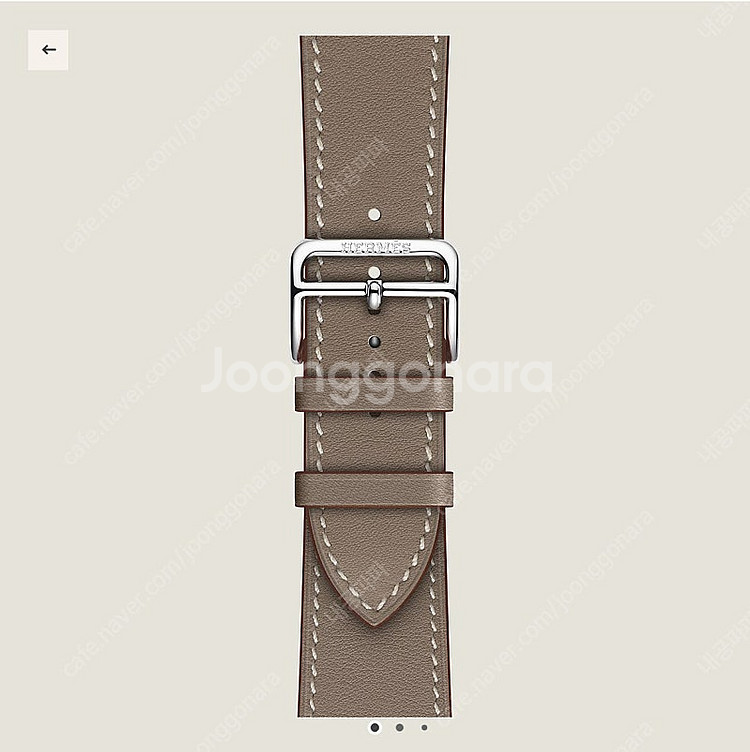 에르메스 애플워치 가죽 스트랩 41mm 에토프 새것--1