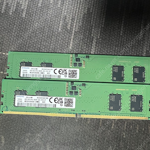 삼성 RAM DDR5 5600 PC5-12800 8GB 2개 판매합니다