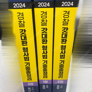 2024 해커스경찰 갓대환 기출총정리 3세트(형법총론/각론/형소수사증거)