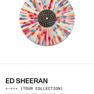 에드 시런 LP (Ed Sheeran 투어컬렉션) 스플래터 넘버링 한정반