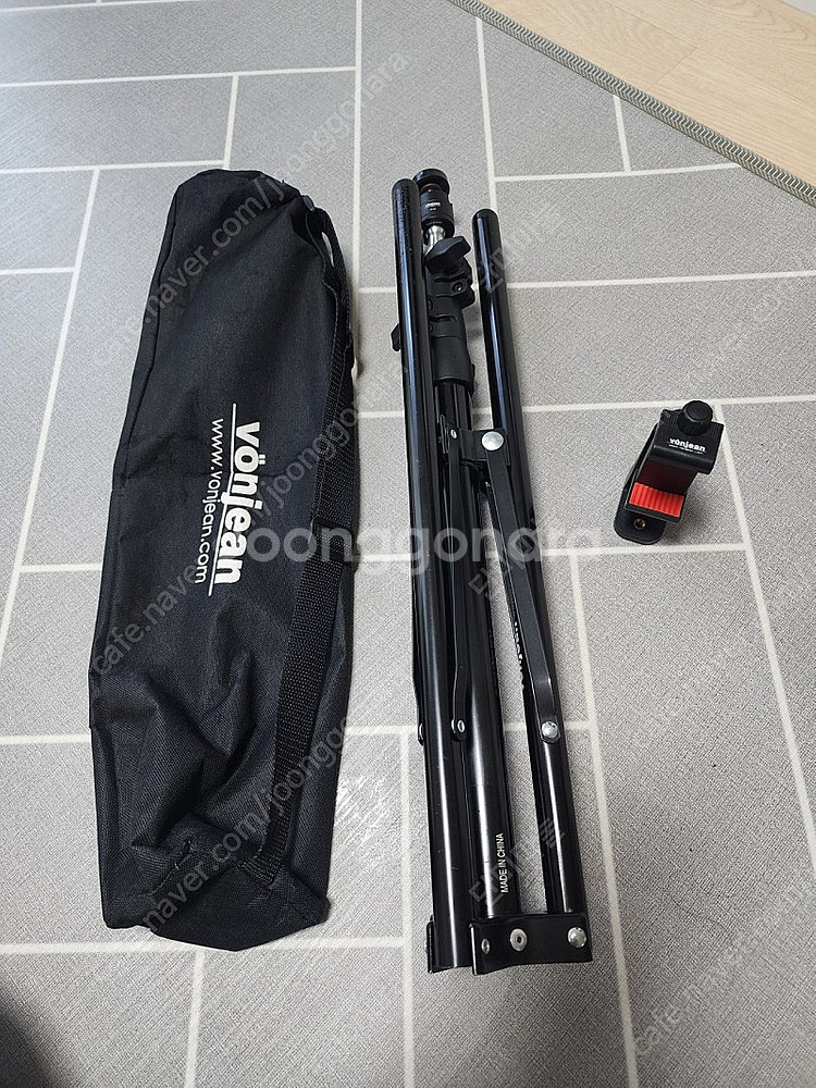 본젠 LT169조명스탠드+VD132미니볼헤드+스마트폰거치홀더(택포18,000원)--0