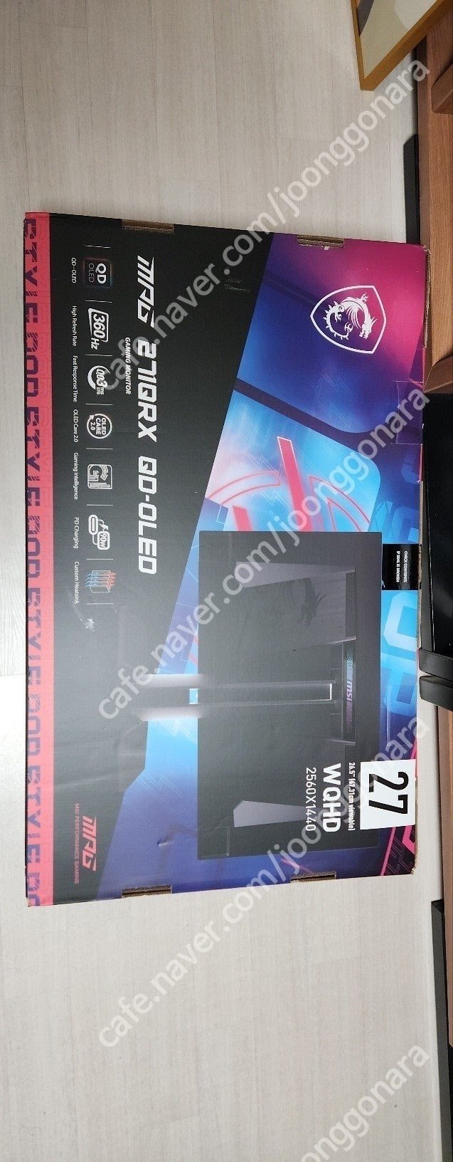 MSI MPG 271QRX OLED QHD 360HZ 게이밍 모니터--0