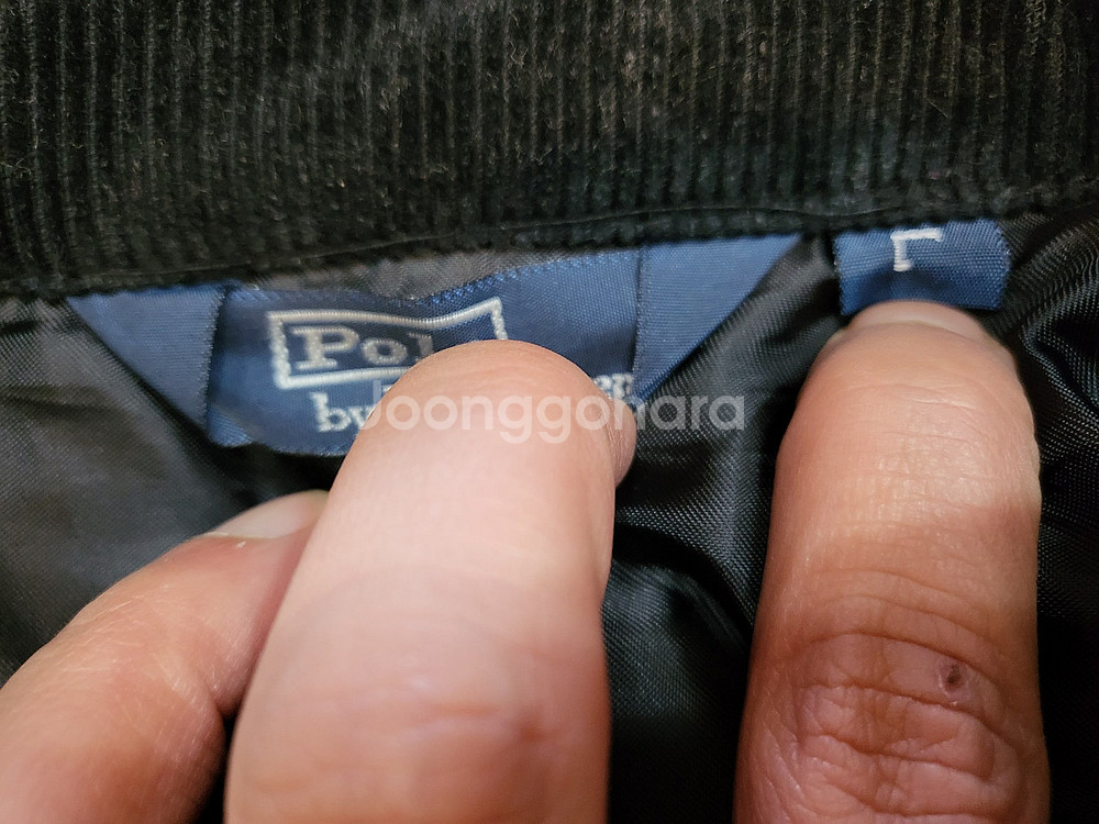 xl 폴로 랄프로렌 블랙 퀼팅 자켓--6