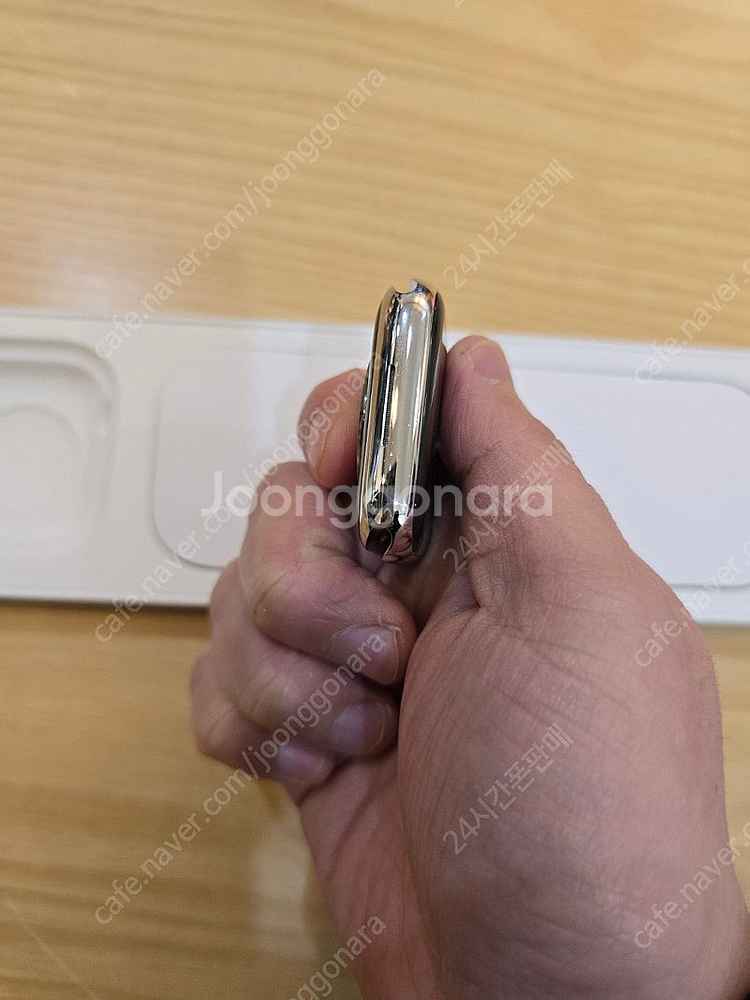 애플워치9실버스테인리스45mm셀룰러 밀레니즈루프+애케플...--4