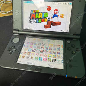 뉴 닌텐도 3ds ll 메탈릭 블랙 북미판