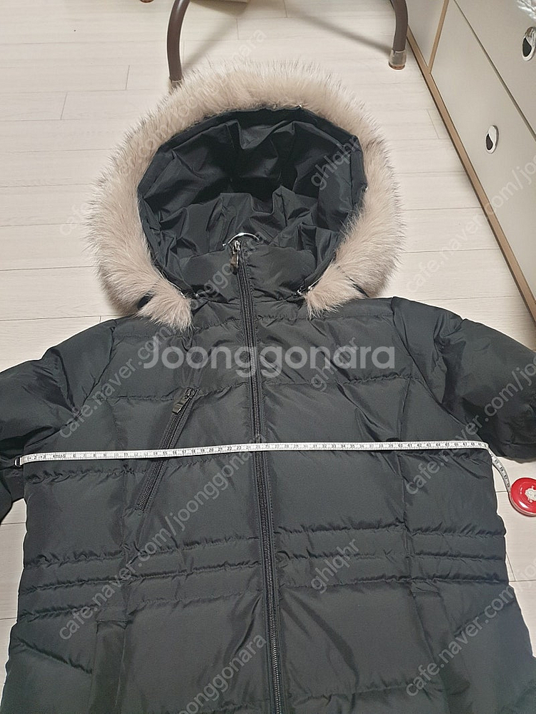 구스다운 롱패딩--4