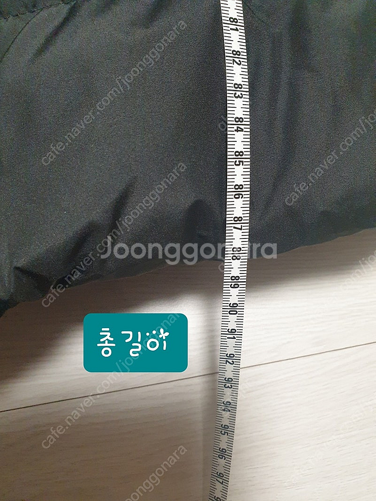 구스다운 롱패딩--7