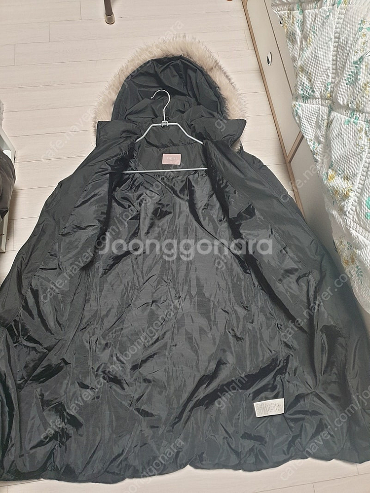 구스다운 롱패딩--8