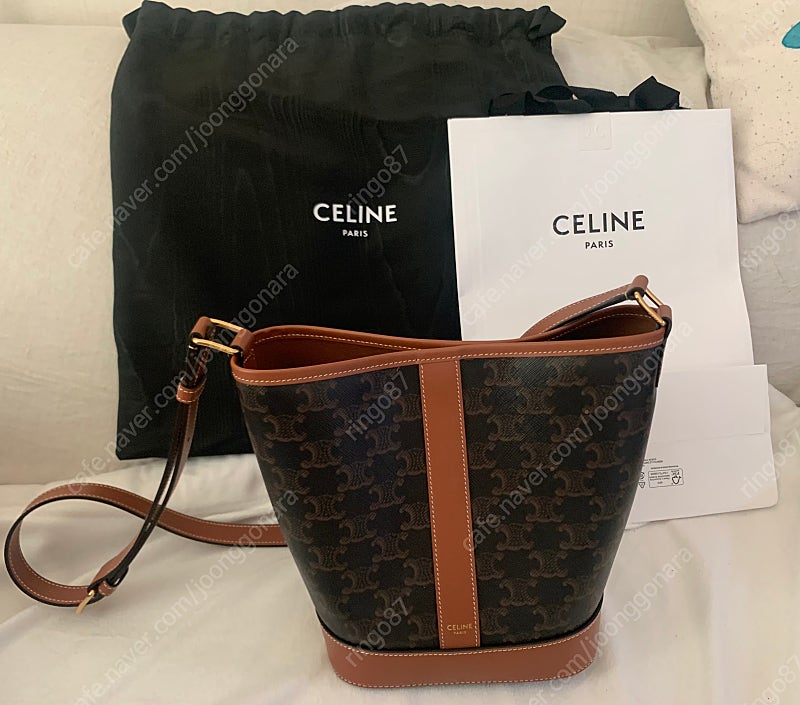 Triomphe Small Bucket Bag 셀린느 ...--0