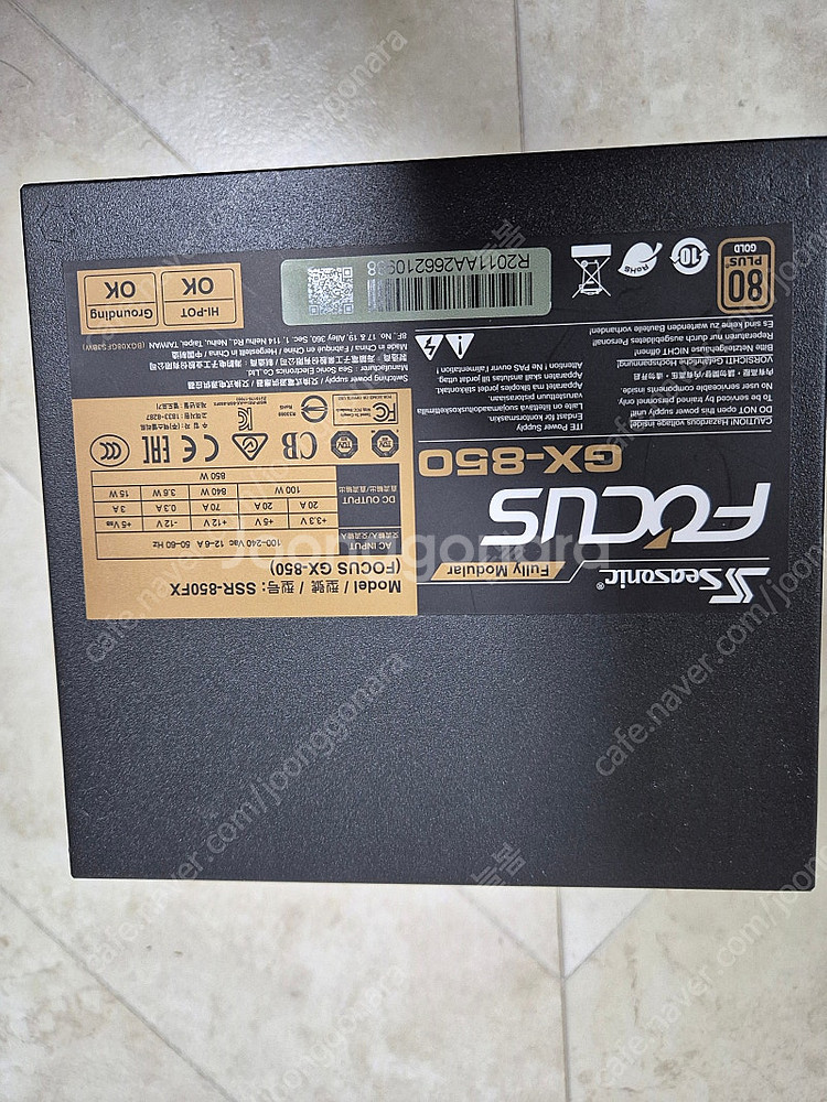시소닉 FOCUS GOLD GX-850 풀모듈러 파워 ...--2