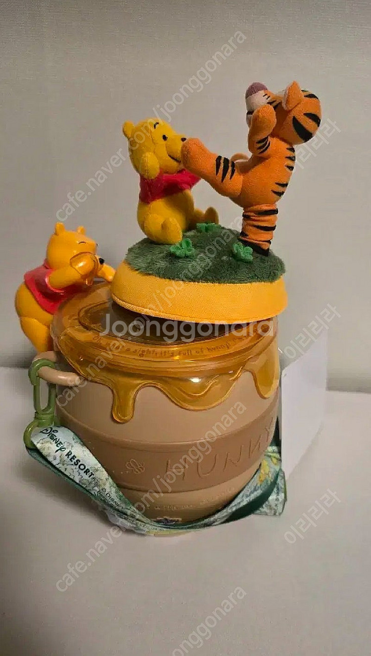 디즈니 곰돌이 푸우 인형&팝콘통--2