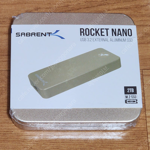 [미개봉] SABRENT Rocket Nano Gold 2TB 외장ssd 팝니다.