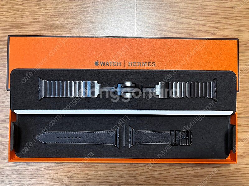 애플워치 40mm 에르메스 가죽밴드와 링크브레이슬릿--0