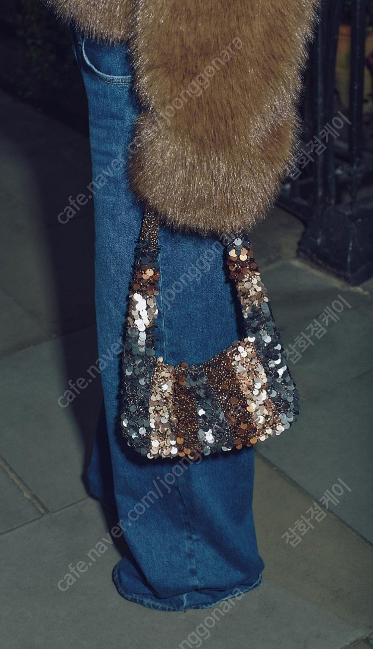 멀티컬러 시퀸 스팽글 숄더백 자라 ZARA 가방 미개봉 이미지