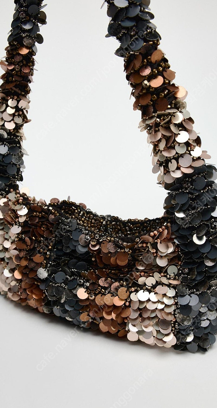 멀티컬러 시퀸 스팽글 숄더백 자라 ZARA 가방 미개봉 이미지