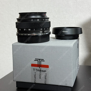 TTARTISAN 50mm f2.0 L마운트 렌즈 판매 / 티티아티산, 후드 포함