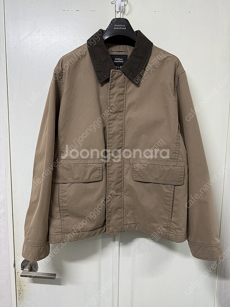 [XL] 무신사 스탠다드 왁스드 CN 헌팅 자켓--0