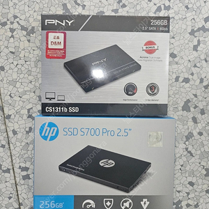 hp ssd 256G Pny ssd 256G 미개봉 새상품 판매