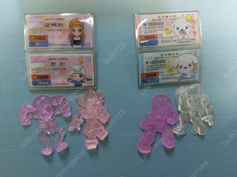 2000년대 초반 온라인게임 겟앰프드 옛날 짱딱지 (고무딱지) 21곽 일괄 팝니다 이미지