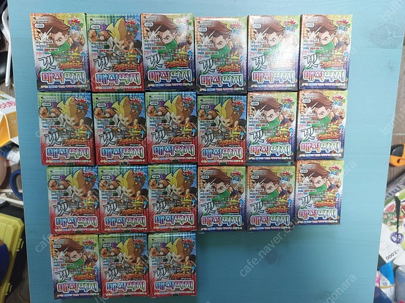 2000년대 초반 온라인게임 겟앰프드 옛날 짱딱지 (고무딱지) 21곽 일괄 팝니다 이미지