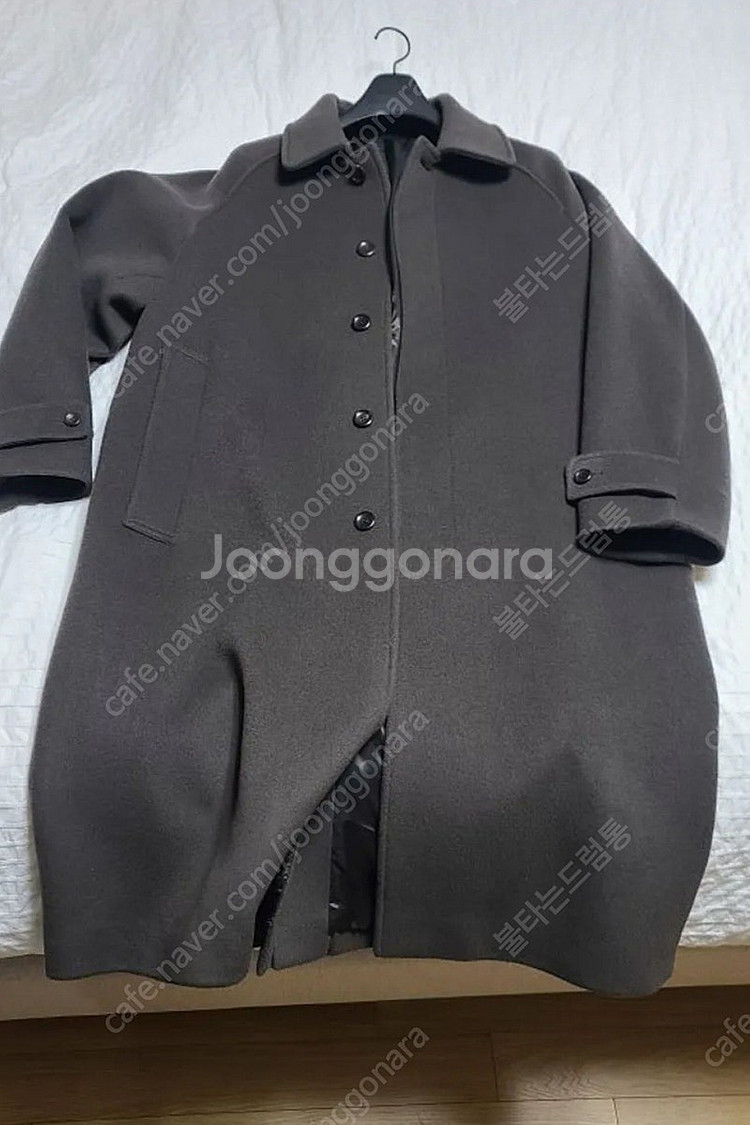 블랭크룸 24fw 발마칸 차콜브라운 팜니다--2
