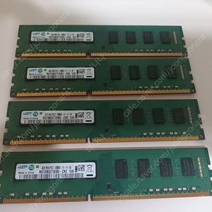 삼성 DDR3 4GB 12800U 양면4개