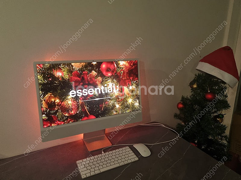 애플 2021 iMac 24 M1 실버 컴퓨터--2