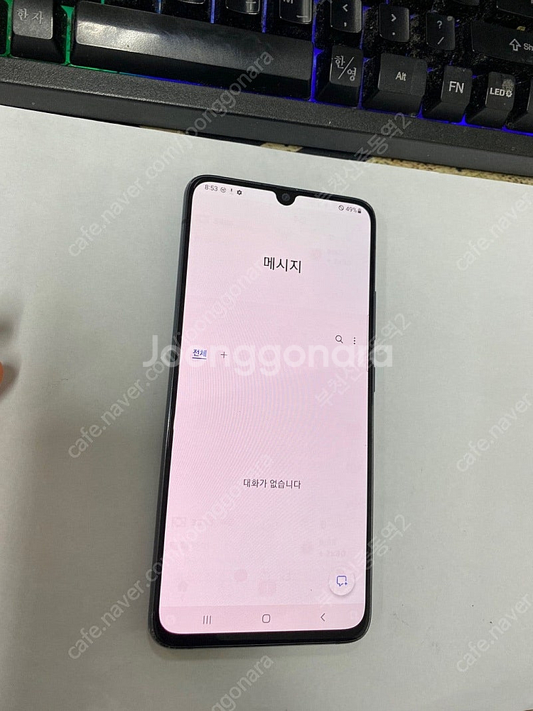 196762 갤럭시A90 블랙 외관깔끔 128GB 업무...--3