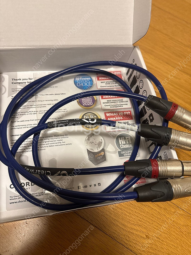 chord company Clearway XLR 인터케...--1