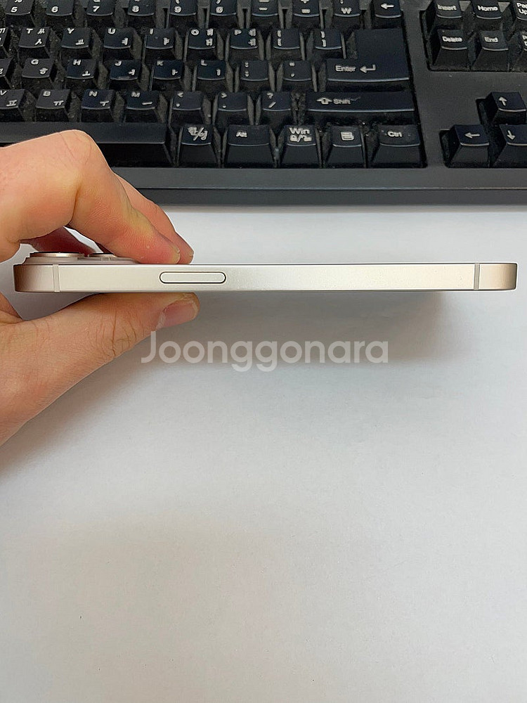 아이폰14 화이트 128GB 배터리88% 상태좋은 중고...--4