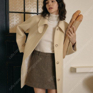 룩캐스트 카나 하프 울 코트 KANA HALF WOOL COAT 버터