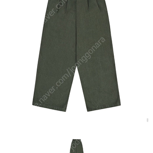 캐피디자인 투턱 바지 Two tuck wide kation pants khaki