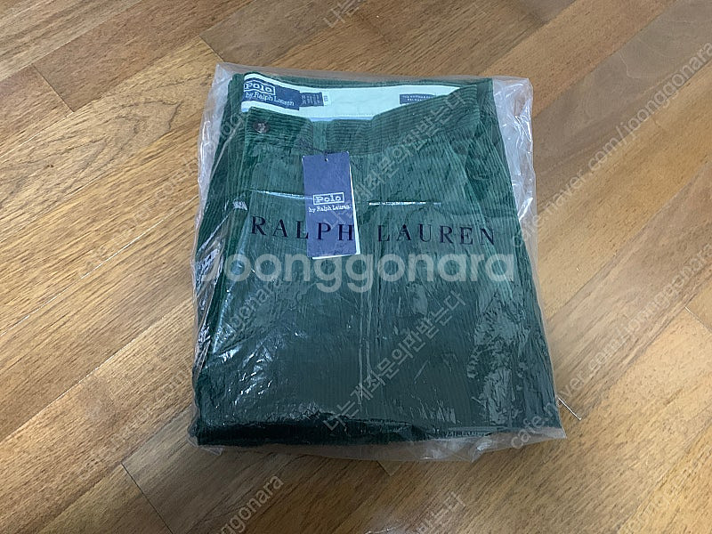 폴로 랄프로렌 휘트먼 whitman 릴렉스핏 코듀로이 플리츠 팬츠 그린 30x30--4