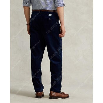 폴로 랄프로렌 휘트먼 whitman 릴렉스핏 코듀로이 플리츠 팬츠 네이비 30x30--3