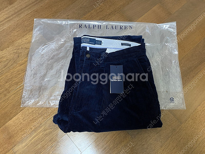 폴로 랄프로렌 휘트먼 whitman 릴렉스핏 코듀로이 플리츠 팬츠 네이비 30x30--5