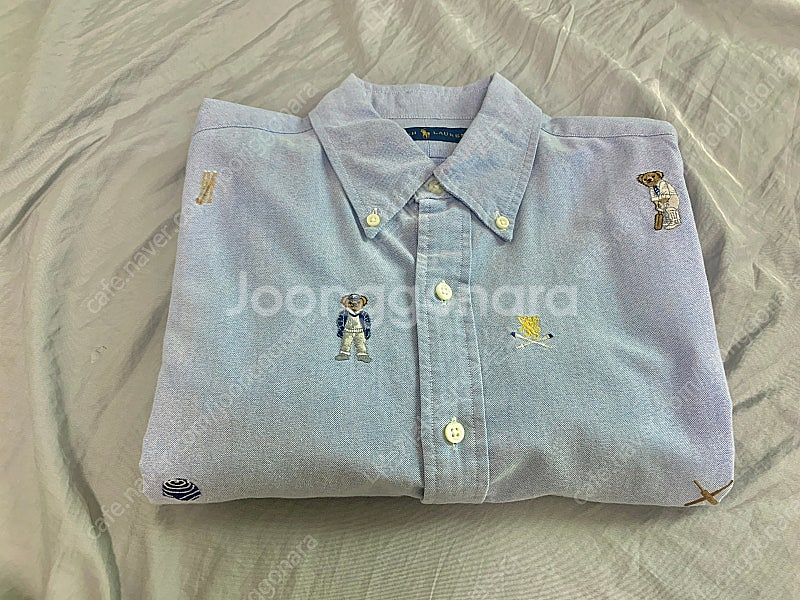 폴로 랄프로렌 크리켓 베어 자수 옥스포드 셔츠 M--2