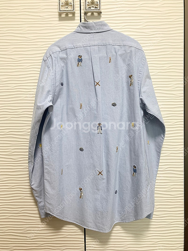 폴로 랄프로렌 크리켓 베어 자수 옥스포드 셔츠 M--4