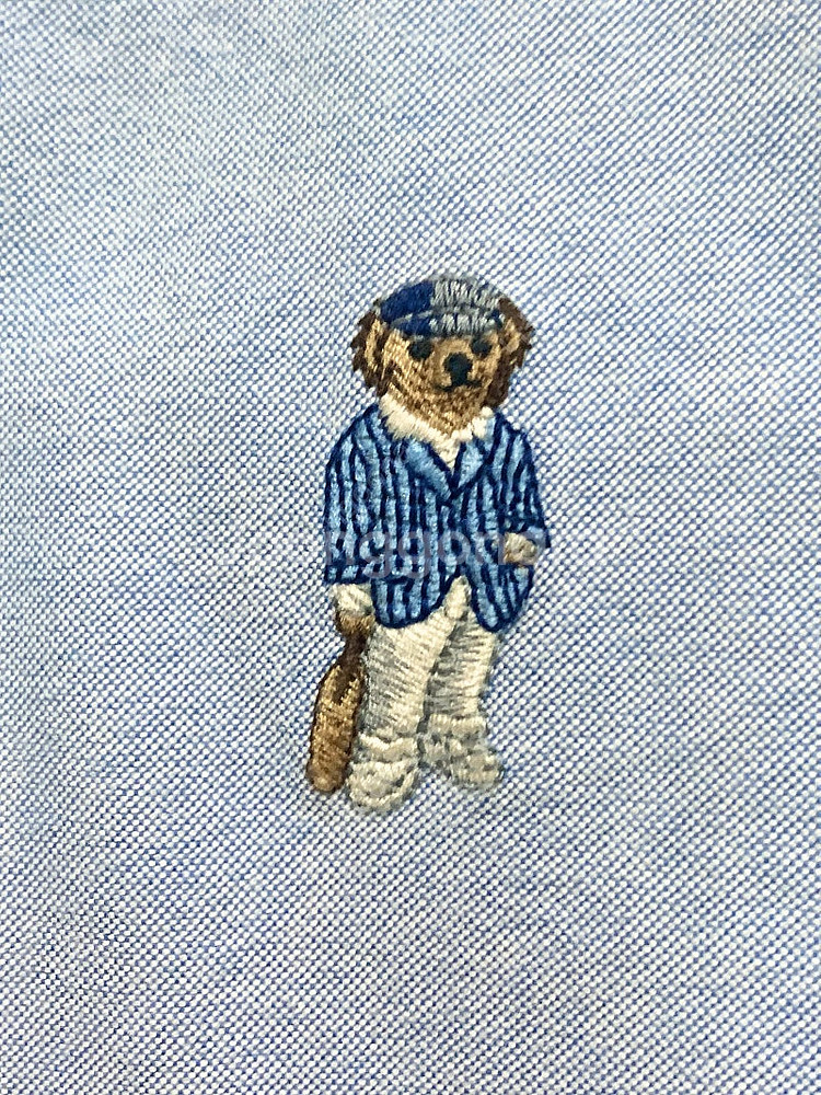 폴로 랄프로렌 크리켓 베어 자수 옥스포드 셔츠 M--5