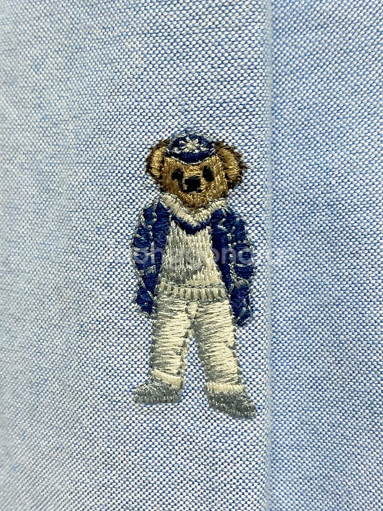 폴로 랄프로렌 크리켓 베어 자수 옥스포드 셔츠 M--6