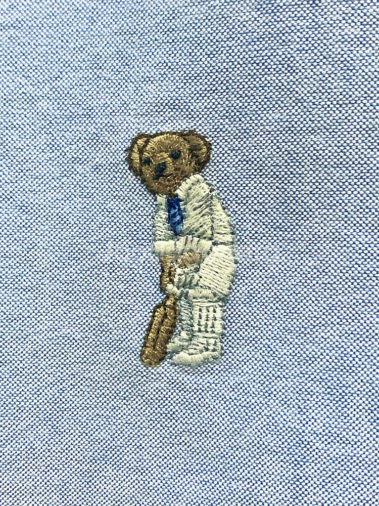 폴로 랄프로렌 크리켓 베어 자수 옥스포드 셔츠 M--7