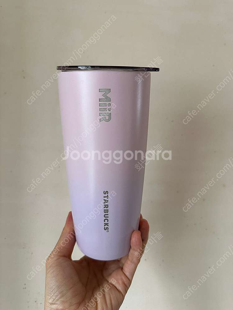 스타벅스 벚꽃가든 스텐 더블 뚜껑 텀블러--1