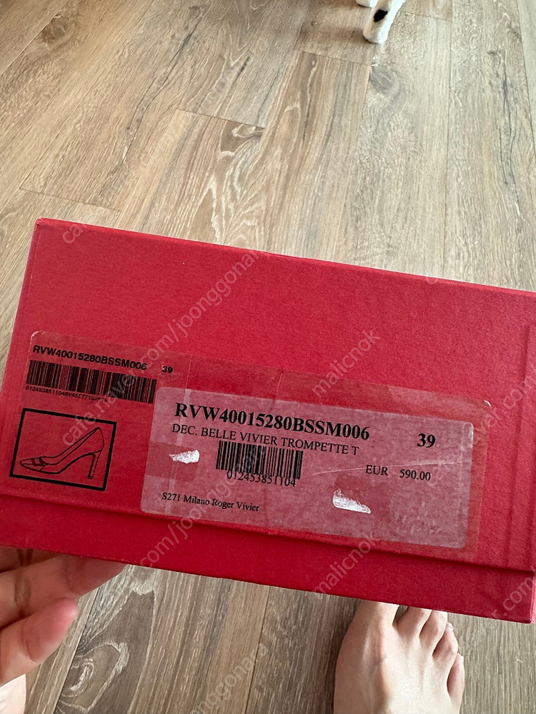 로저비비에 트럼펫 7cm 누드 39사이즈 이미지