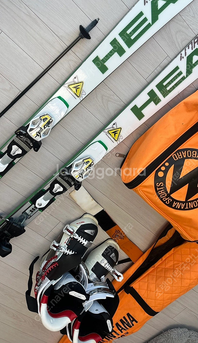 헤드 스키 세트(스키,부츠,폴,가방)--3