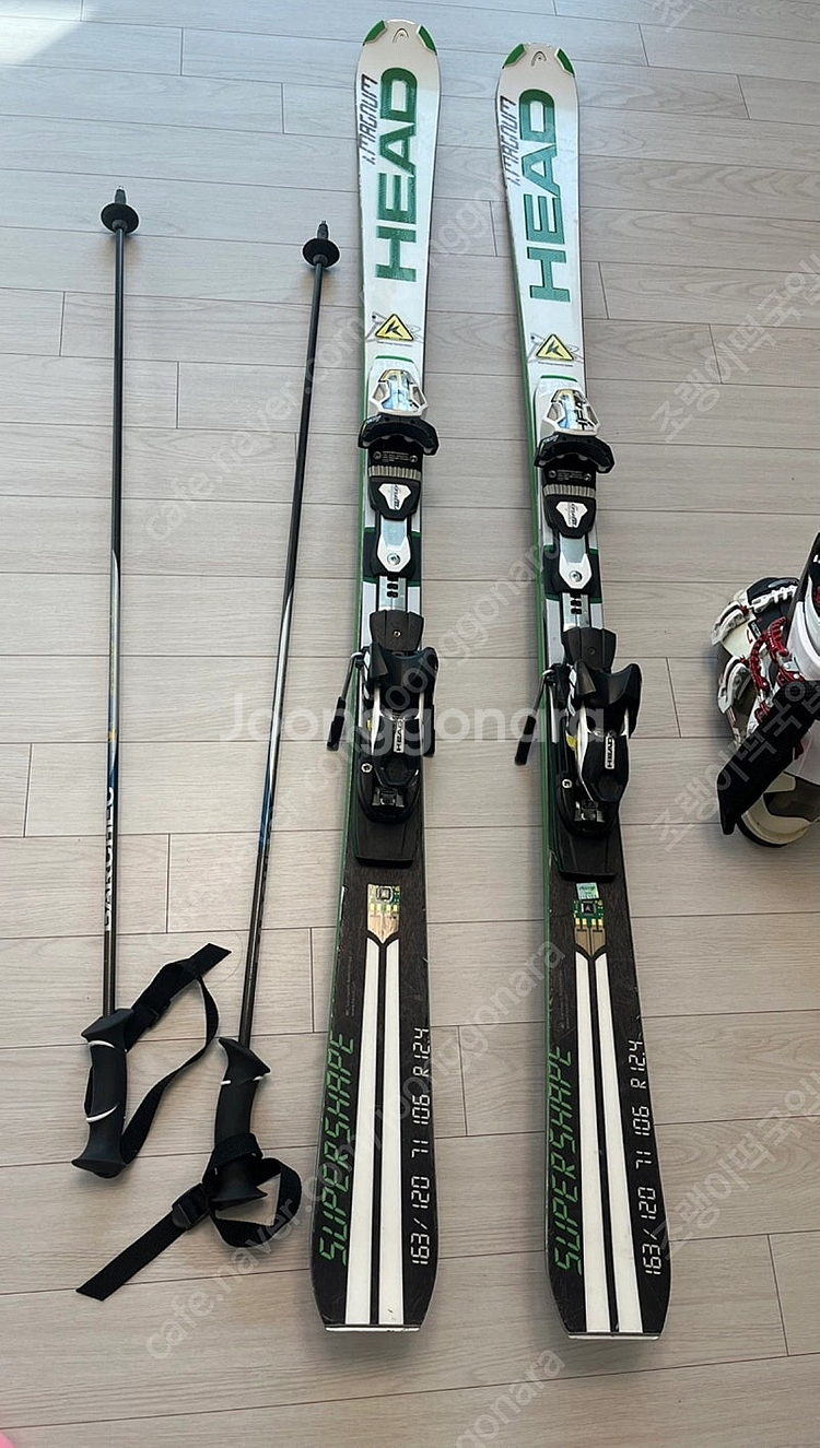 헤드 스키 세트(스키,부츠,폴,가방)--4