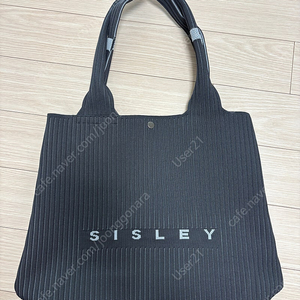 시슬리 sisley 니트류 재질 데일리 에코백 가방 미사용 새제품